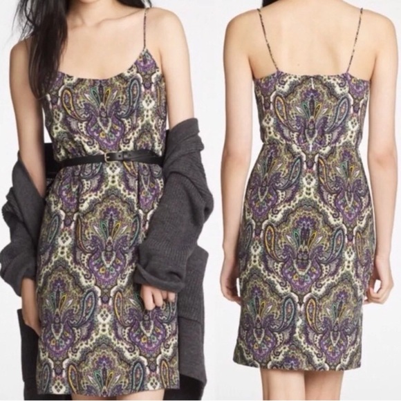 J. Crew Dresses & Skirts - J.Crew Paisley Silk Slipdress women’s Size 00